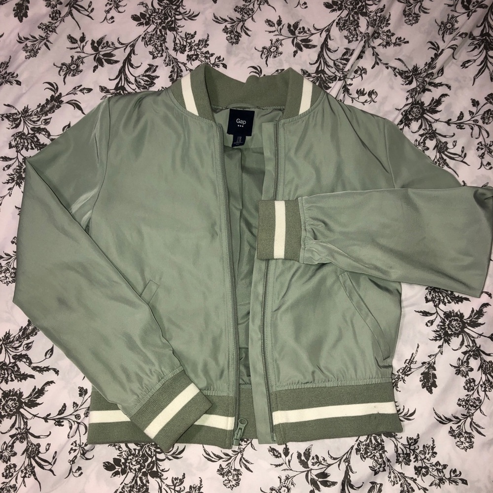 GAP Mint Green Bomber Jacket